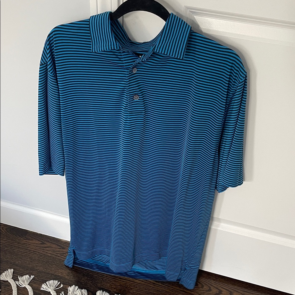 FootJoy Blue Striped Men's Golf Polo